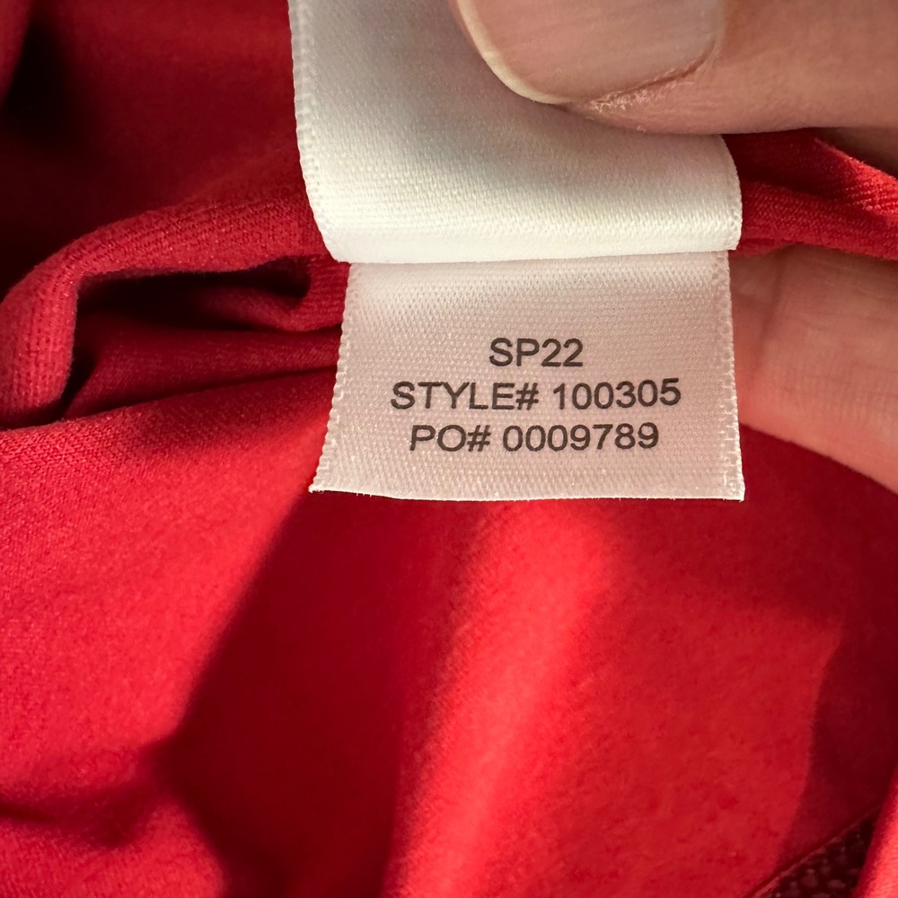 Rhone Reign Training Shirt Mens Large Red Short Sleeve Athletic Tee - Picture 10 of 11